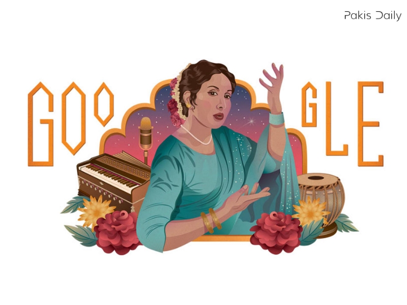 گوگل نے ڈوڈل کے ذریعہ اقبال بانو کو خراج تحسین پیش کیا.