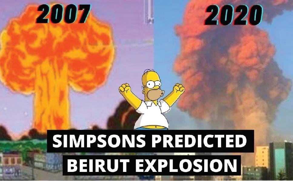 بیروت دھماکوں کی سمپسمز کارٹون میں پیشنگوئی کی وڈیو وائرل