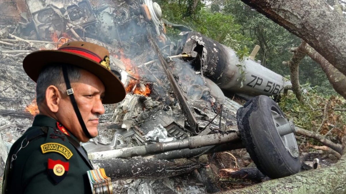 بھارتی ملٹری ہیلی کاپٹر تباہ، چیف آف ڈیفینس سٹاف بھی سواروں میں شامل
