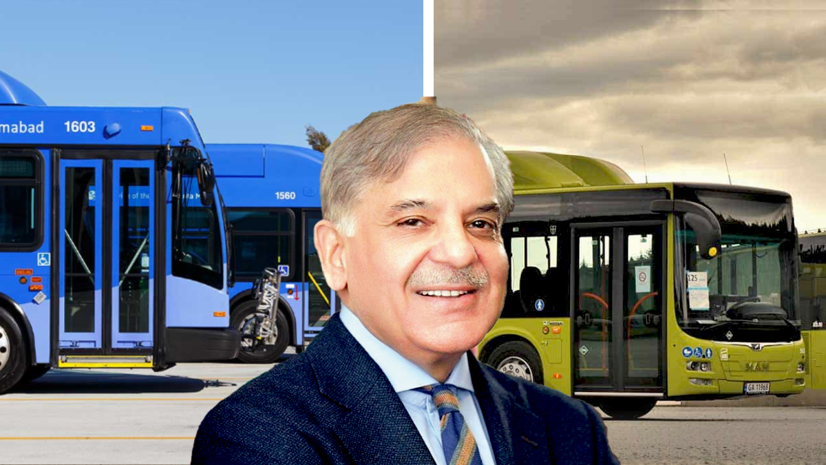 وزیر اعظم شہباز شریف کا گرین اور بلیو میٹرو بس سروس کا افتتاح کر دیا