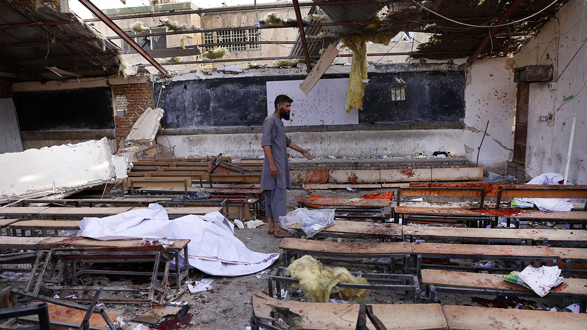 کابل: کلاس روم دھماکے میں جاں بحق افراد کی تعداد 43 ہو گئی