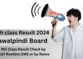 راولپنڈی بورڈ نے 2024 کے میٹرک پارٹ 1 (نویں کلاس) کے نتائج کا اعلان کر دی