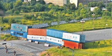 اسلام آباد ریڈ زون تحریک انصاف کے احتجاج کے پیش نظر مکمل سیل