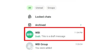 واٹس ایپ کے نئے فیچر “ڈرافٹ میسجز” کی تفصیلات