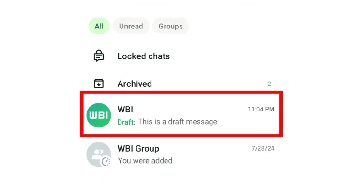 واٹس ایپ کے نئے فیچر “ڈرافٹ میسجز” کی تفصیلات