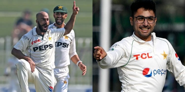 پاکستان بمقابلہ ویسٹ انڈیز ابرار احمد اور ساجد خان ٹیسٹ بولنگ
