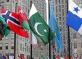 پاکستانی پرچم اقوام متحدہ کی سلامتی کونسل کے سامنے نصب کر دیا گیا