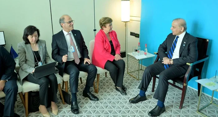 وزیراعظم شہباز شریف کی آئی ایم ایف سربراہ سے ملاقات