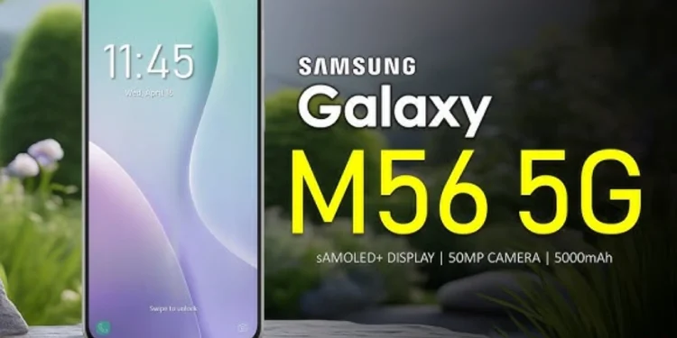 samsung galaxy m56 5g فیچرز، دستیابی اور قیمت