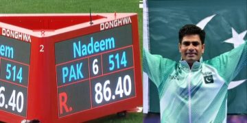 ارشد ندیم نے ایشین ایتھلیٹکس چیمپئن شپ میں گولڈ میڈل جیت لیا