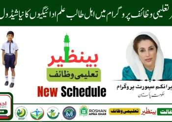 بینظیر تعلیمی وظائف بچوں کی تعلیم کے لیے حکومتی معاونت