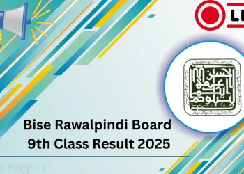 راولپنڈی بورڈ 9ویں جماعت کا رزلٹ 2025 جاری