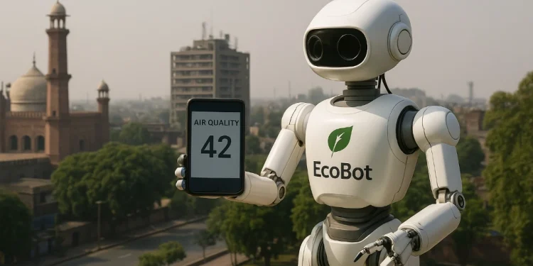 فضائی آلودگی کی نگرانی کے لیے پاکستان کا پہلا اے آئی “ایکو بوٹ” متعارف]