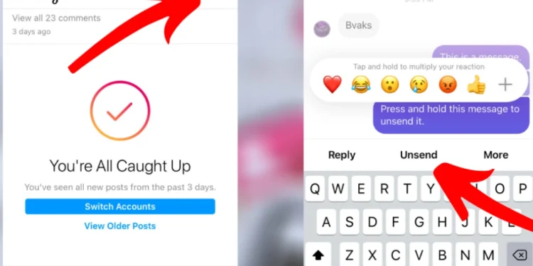 انسٹاگرام پر بھیجا گیا میسج کیسے اَن سینڈ کریں؟