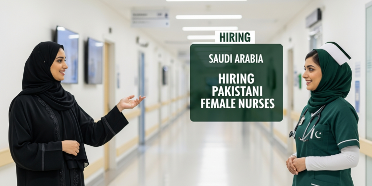 سعودی عرب میں پاکستانی خواتین نرسوں کے لیے شاندار ملازمت کا موقع