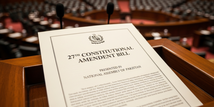 قانونی وزیر اعظم نذیر تارڑ نے 27ویں آئینی ترمیم کا بل قومی اسمبلی میں پیش کردیا