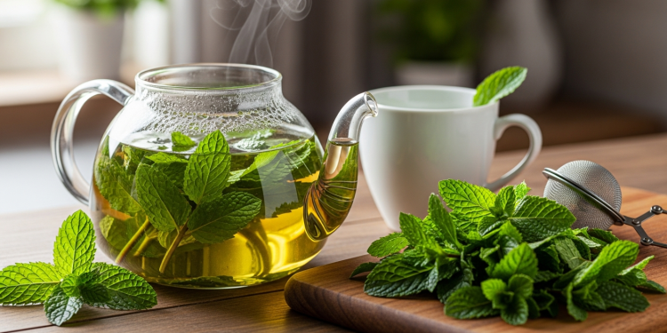 گھر پر اسپیرمنٹ ٹی بنانے کا آسان طریقہ