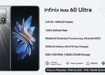 Infinix Note 60 Ultra اسپیکس، فیچرز اور قیمت پاکستان میں