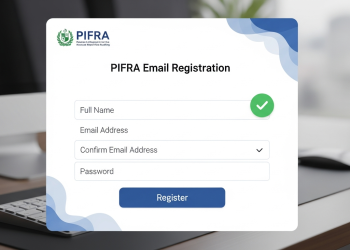 PIFRA میں ای میل رجسٹر کیسے کریں؟