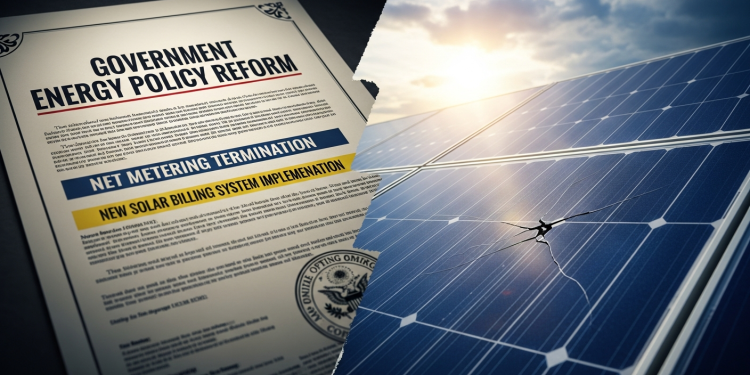 حکومت کا نیٹ میٹرنگ ختم کرنے اور نئے سولر بلنگ سسٹم متعارف کروانے کا منصوبہ