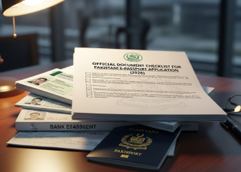 پاکستانی ای پاسپورٹ کے لیے سرکاری ڈوکیومینٹس کی چیک لسٹ 2026