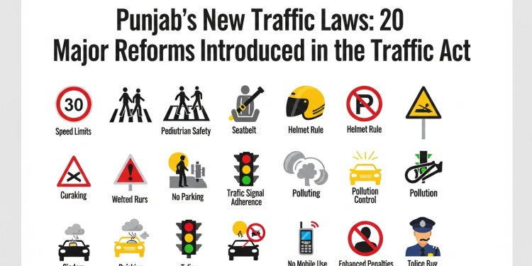 پنجاب نئے ٹریفک قوانین: ٹریفک ایکٹ میں 20 بڑی اصلاحات متعارف