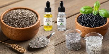 چیا سیڈز اور تلسی کے بیج میں فرق: صحت، غذائیت اور استعمال