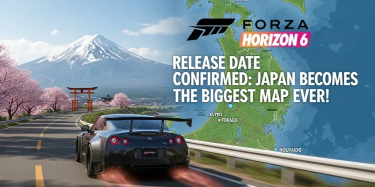Forza Horizon 6 کی ریلیز کی تاریخ کنفرم، جاپان کا سب سے بڑا میپ سامنے آ گی