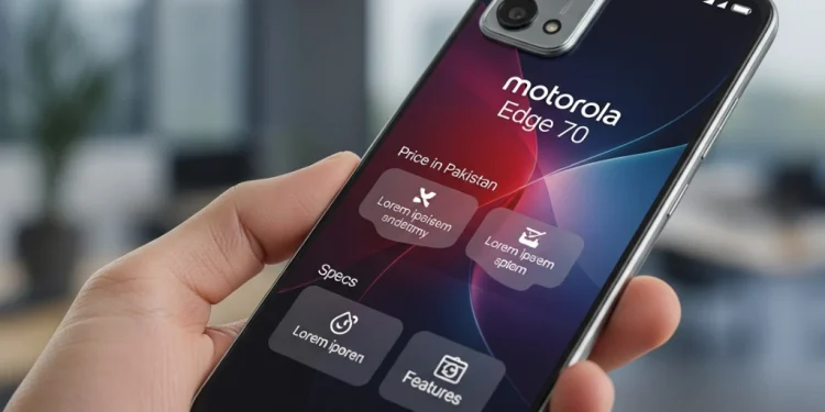 Motorola Edge 70 کی پاکستان میں قیمت، اسپیکس اور فیچرز