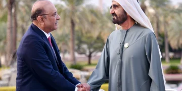 صدر زرداری کی متحدہ عرب امارات نائب صدر سے ملاقات، تجارت و سرمایہ کاری میں اضافے پر گفتگو