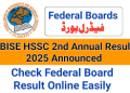 فیڈرل بورڈ نے ایچ ایس ایس سی سیکنڈ اینول رزلٹ کا اعلان کر دیا