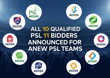 نئے پی ایس ایل ٹیموں کے لیے پی ایس ایل 11 کے تمام 10 اہل بولی دہندگان کا اعلان