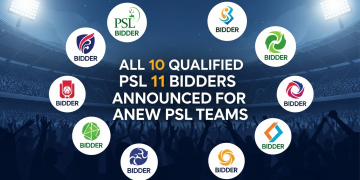 نئے پی ایس ایل ٹیموں کے لیے پی ایس ایل 11 کے تمام 10 اہل بولی دہندگان کا اعلان