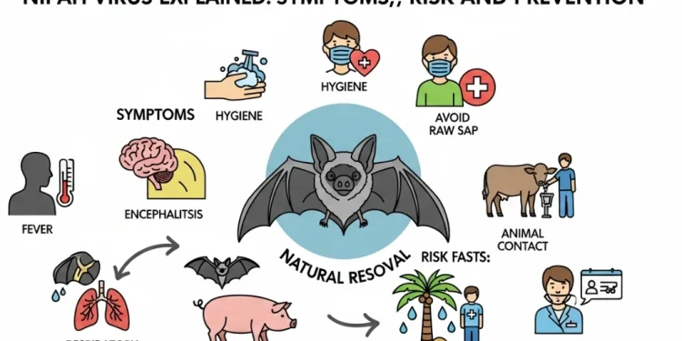 نپاہ وائرس علامات ، پھیلاؤ، خطرات اور بچاؤ