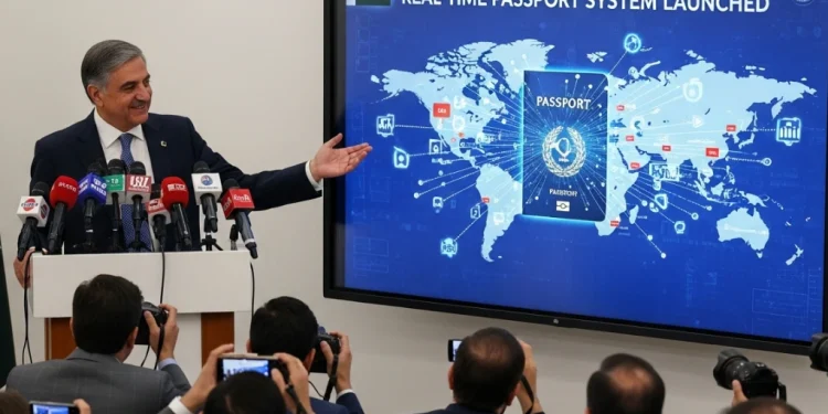 وزیر داخلہ نے ریئل ٹائم پاسپورٹ مانیٹرنگ سسٹم کا آغاز کر دیا