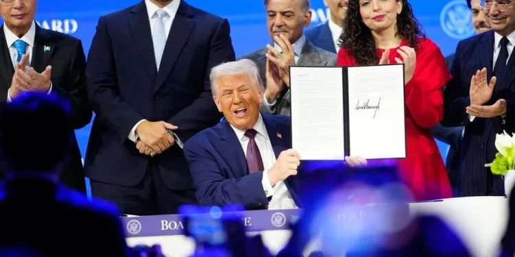 ٹرمپ کا غزہ بورڈ آف پیس ڈاووس میں عالمی اختلافات کی جھلک