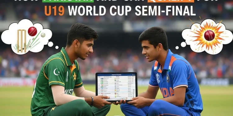 پاکستان اور انڈیا انڈر 19 ورلڈ کپ سیمی فائنل میں کیسے پہنچ سکتے ہیں؟