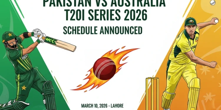 پاکستان بمقابلہ آسٹریلیا T20I سیریز 2026 کا مکمل شیڈول جاری