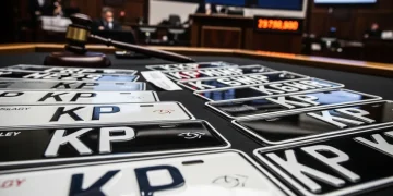 پشاور میں KP وہیکل نمبر پلیٹس نیلامی سے کروڑوں کی آمدن