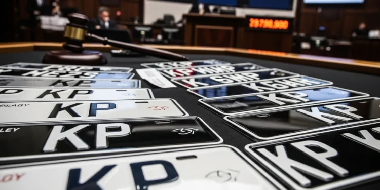 پشاور میں KP وہیکل نمبر پلیٹس نیلامی سے کروڑوں کی آمدن