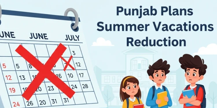 پنجاب میں گرمیوں کی تعطیلات میں کمی کا منصوبہ تیار