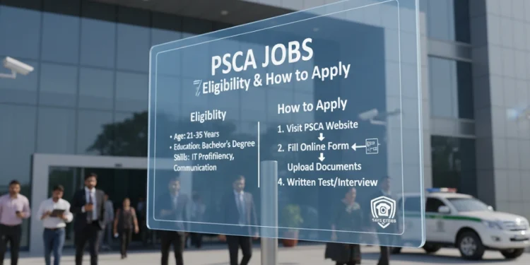 PSCA جابز اہلیت اور اپلائی کرنے کا مکمل طریقہ