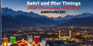 ایبٹ آباد سحر و افطار اوقات 2026 (رمضان 1447ھ)
