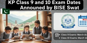 تعلیمی بورڈ سوات کی جانب سے کلاس 9 اور 10 کے امتحانات کی تاریخوں کا اعلان