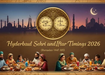 حیدرآباد سحر و افطار اوقات 2026 (رمضان 1447ھ)