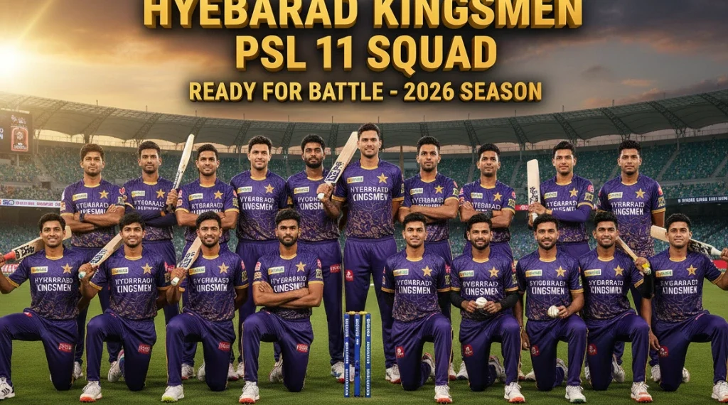 حیدرآباد کنگز مین پی ایس ایل 11 اسکواڈ کھلاڑیوں کی مکمل فہرست اور قیمتیں