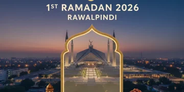 راولپنڈی میں پہلا روزہ سحر و افطار کے اوقات (یکم رمضان 2026)