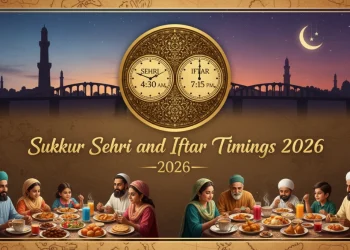 سکھر سحر و افطار اوقات 2026 (رمضان 1447ھ)