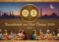 نواب شاہ سحر و افطار اوقات 2026 (رمضان 1447ھ)