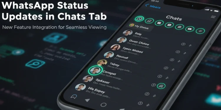 واٹس ایپ اسٹیٹس اپ ڈیٹس چیٹس ٹیب میں 2026 کے فیچرز اور چھپانے کا طریقہ